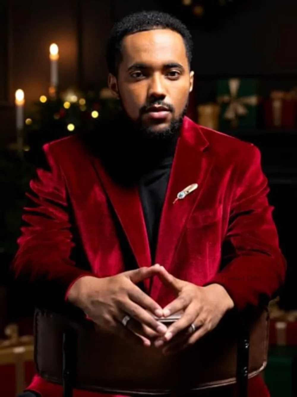 Slim Fit Velvet Blazer for Men One Button Tuxedo Jacket Prom Wedding Dinner - Picture 4 of 7